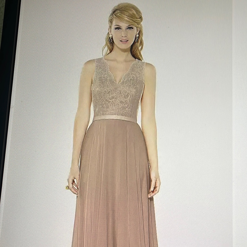 NWT After Six Lux Chiffon Maxi Dress.  Size Prom#Wedding